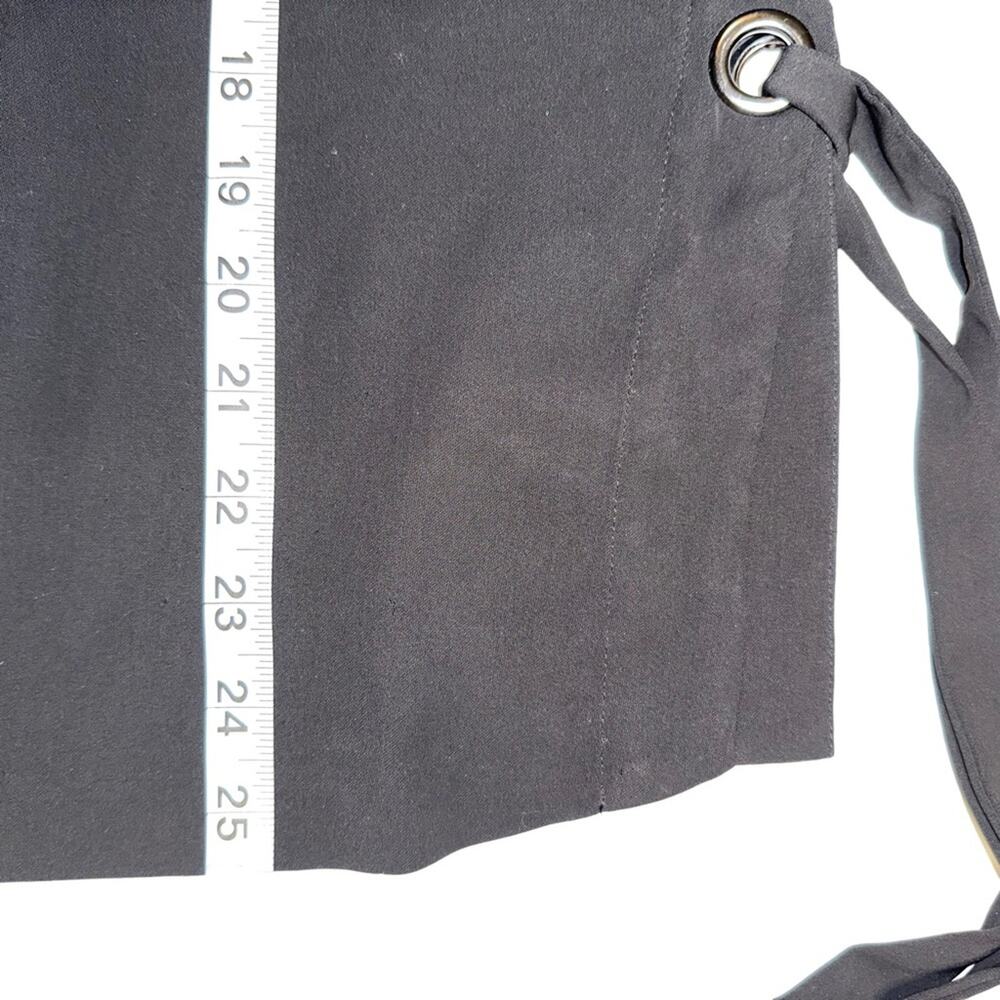 Parker Black Halter Side Tie Top SMALL - Picture 7 of 7